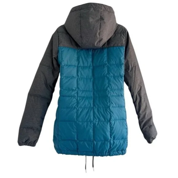 686 Women's Sz S Airflight Down Parka Snowboard Jacket Lagoon Blue Down Filled - Picture 4 of 14
